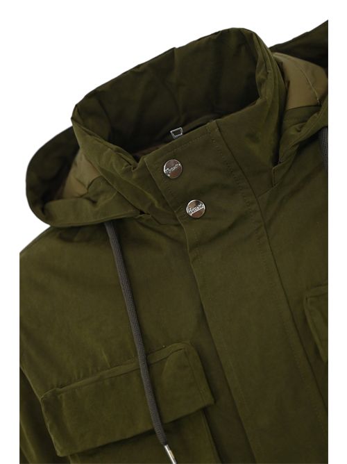 Parka corto in cotone waxed tech Herno | PI001250U 13800Z7740
